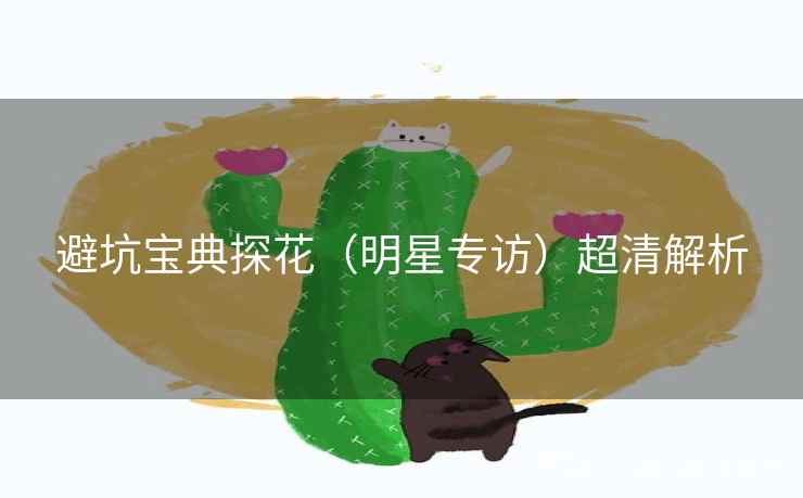 避坑宝典探花(明星专访)超清解析 避坑宝典探花(明星专访)超清解析